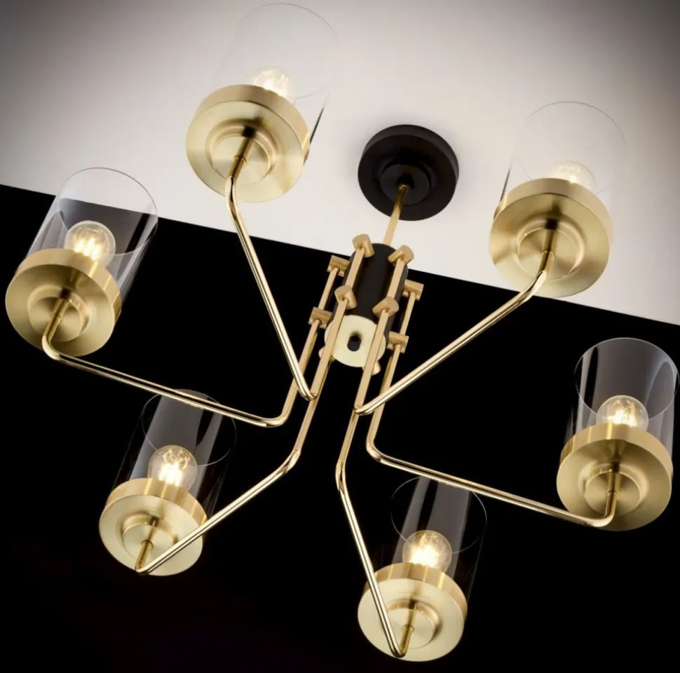 Lampa sufitowa RAMIREZ złota 6xE27