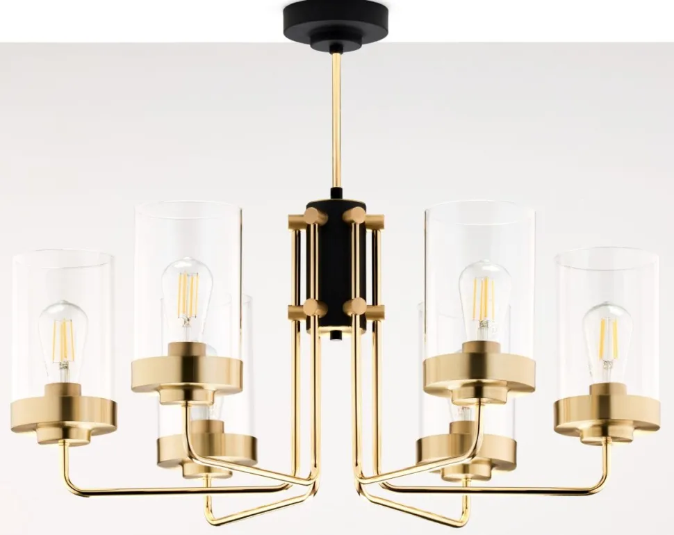 Lampa sufitowa RAMIREZ złota 6xE27