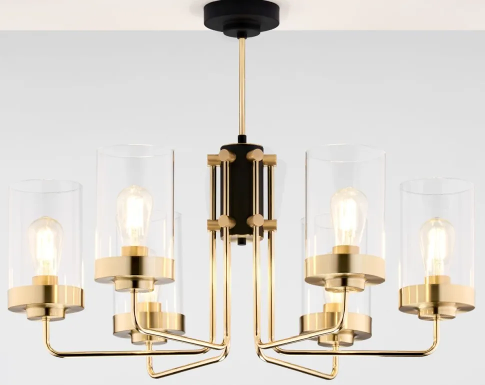 Lampa sufitowa RAMIREZ złota 6xE27
