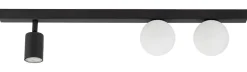 Lampa Sufitowa Regulowana VOX Czarny Biały Szklane Klosze 1xGU10 2xG9