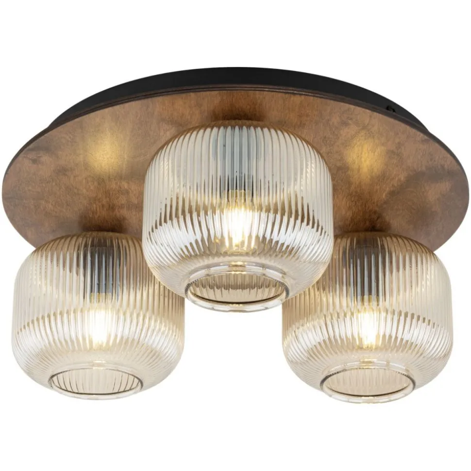 Lampa sufitowa SALVIA brązowa 3xE14