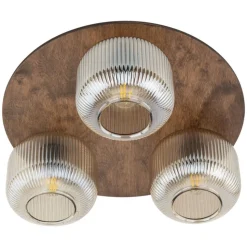 Lampa sufitowa SALVIA brązowa 3xE14