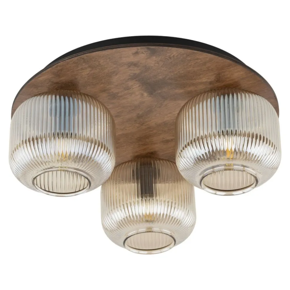 Lampa sufitowa SALVIA brązowa 3xE14
