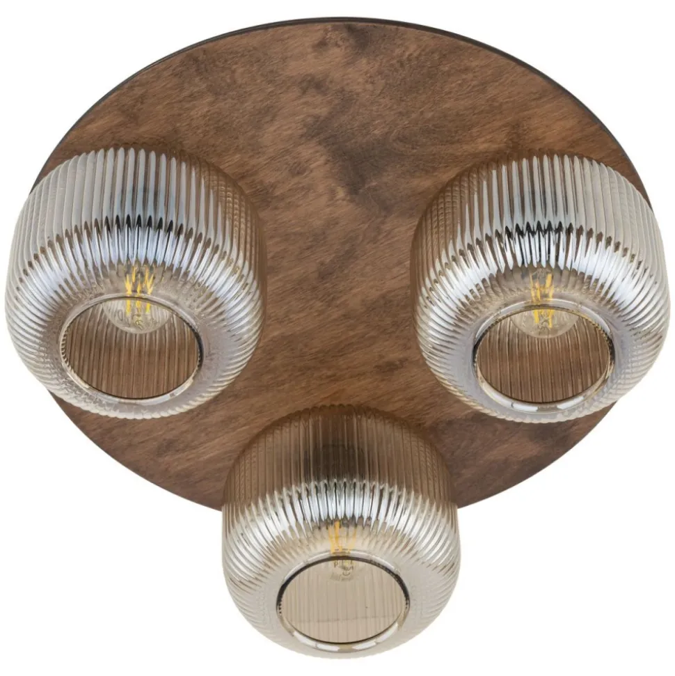 Lampa sufitowa SALVIA brązowa 3xE14