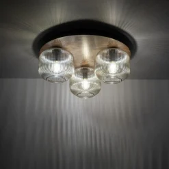 Lampa sufitowa SALVIA brązowa 3xE14