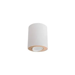 Lampa Sufitowa SET Biały Miedziany 1xGU10