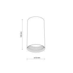 Lampa sufitowa Spot AMIS czarna 1xGU10