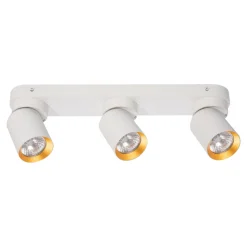 Lampa Sufitowa Spot ANDY Biały Złoty 3xGU10 39cm