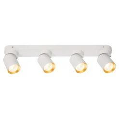 Lampa Sufitowa Spot ANDY Biały Złoty 4xGU10 Biały 60cm