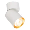 Lampa Sufitowa Spot ANDY Biały Złoty 1xGU10