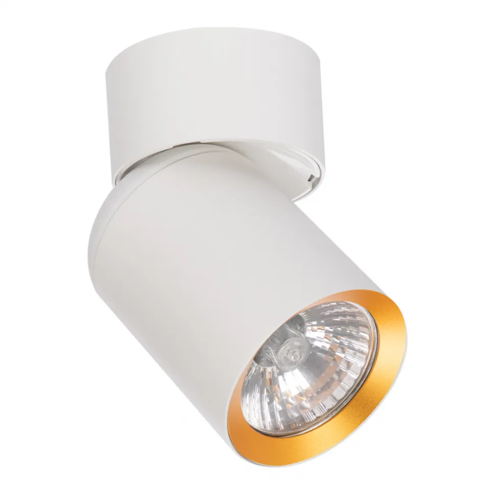 Lampa Sufitowa Spot ANDY Biały Złoty 1xGU10