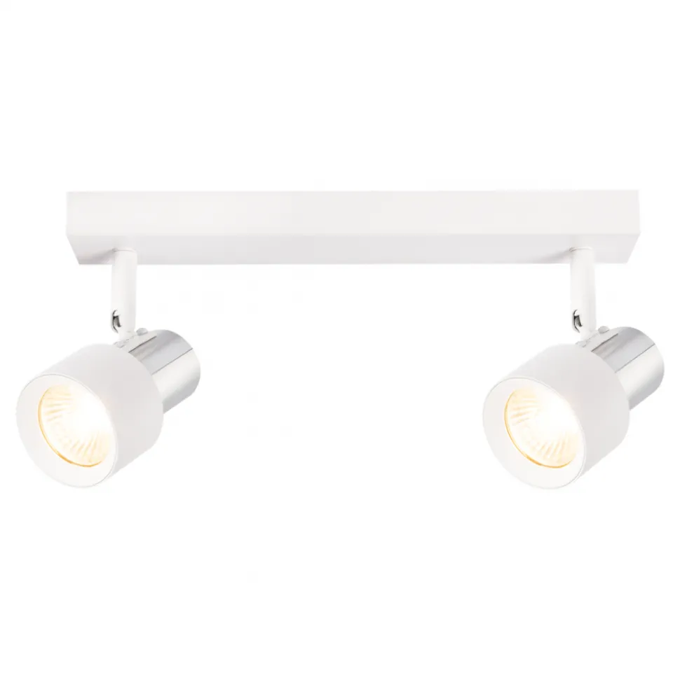 Lampa Sufitowa Spot CINO Biały Srebrny 2xGU10