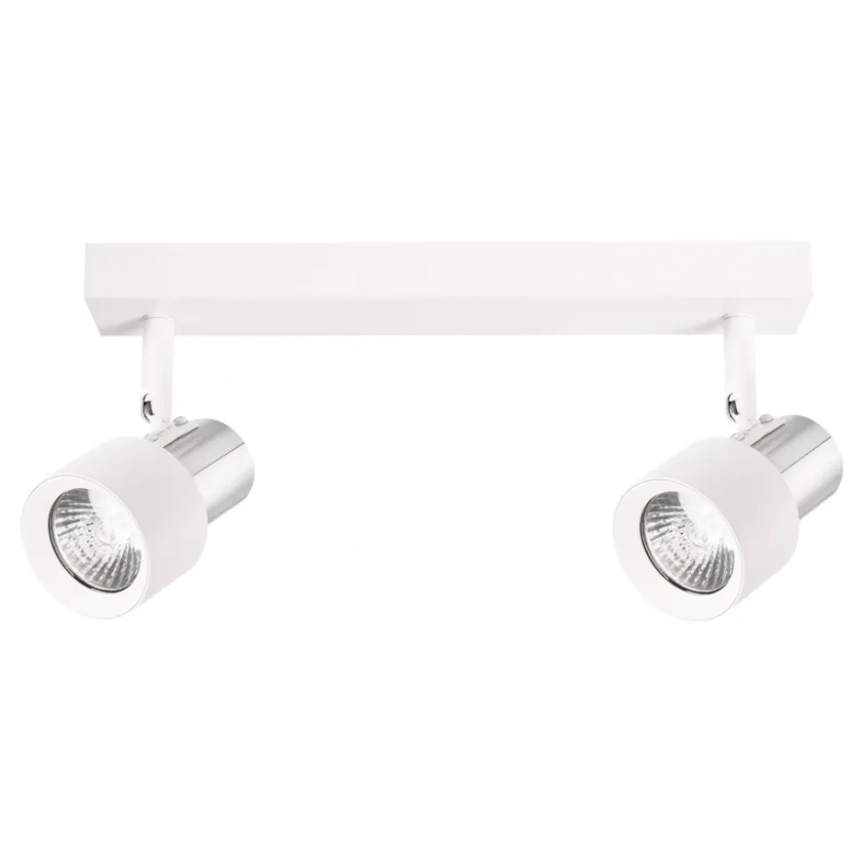 Lampa Sufitowa Spot CINO Biały Srebrny 2xGU10