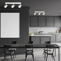 Lampa Sufitowa Spot CINO Biały Srebrny 3xGU10