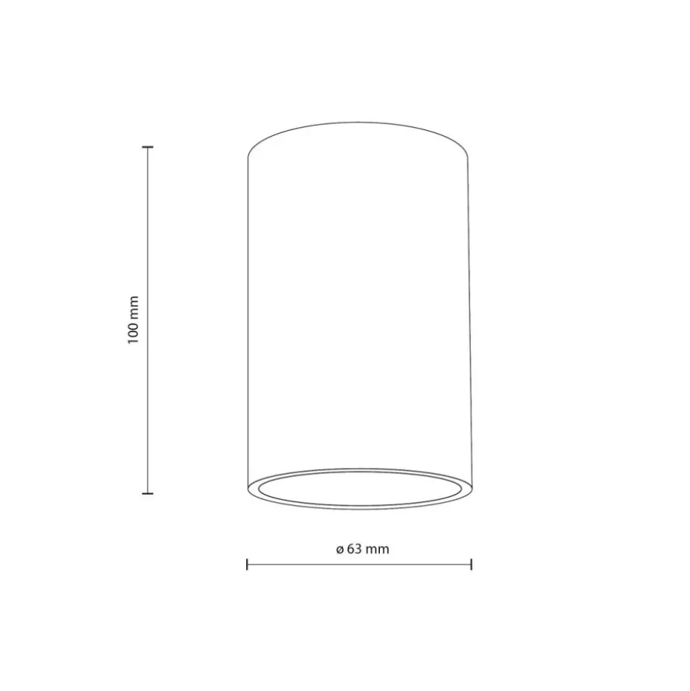 Lampa sufitowa Spot FLARE biała 1xGU10
