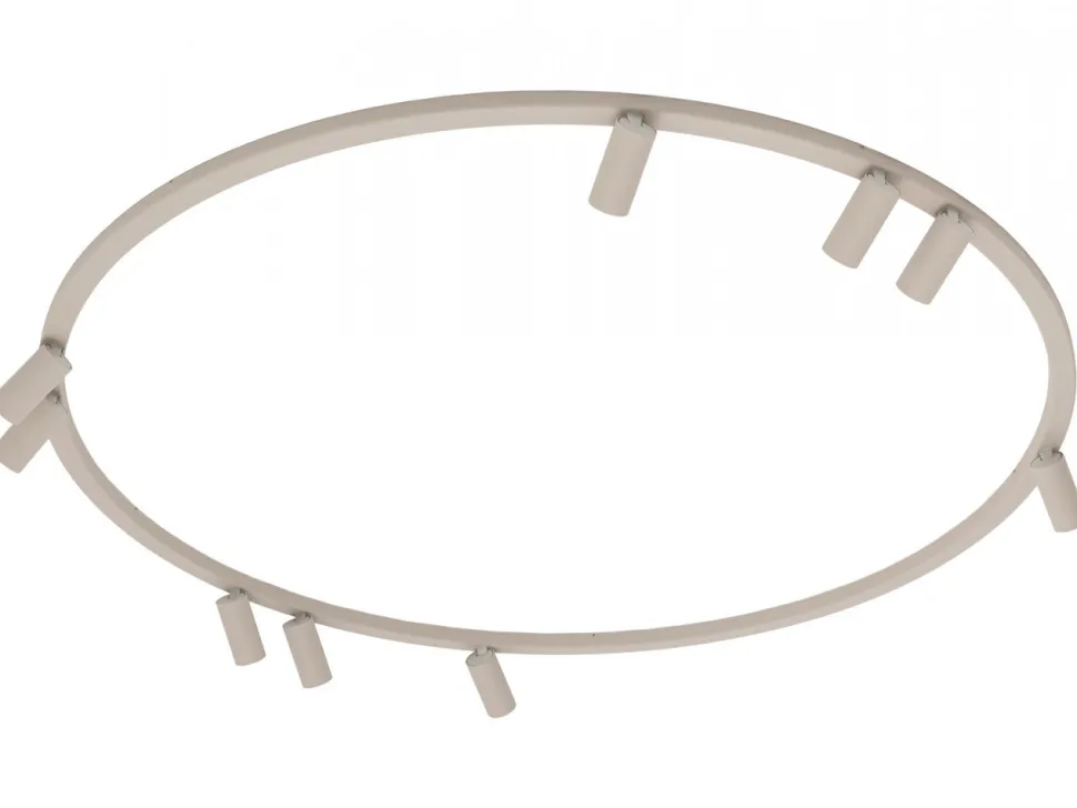 Lampa sufitowa Spot FOURTY ROUND beżowa 9xGU10