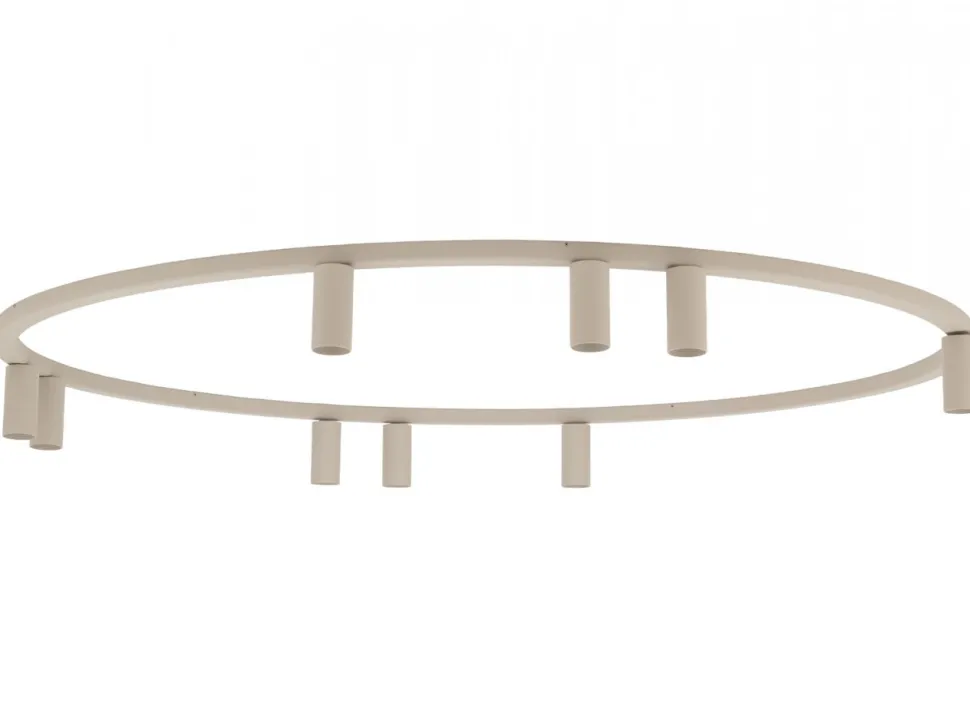Lampa sufitowa Spot FOURTY ROUND beżowa 9xGU10