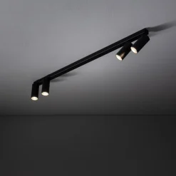 Lampa sufitowa Spot FOURTY czarna 4xGU10