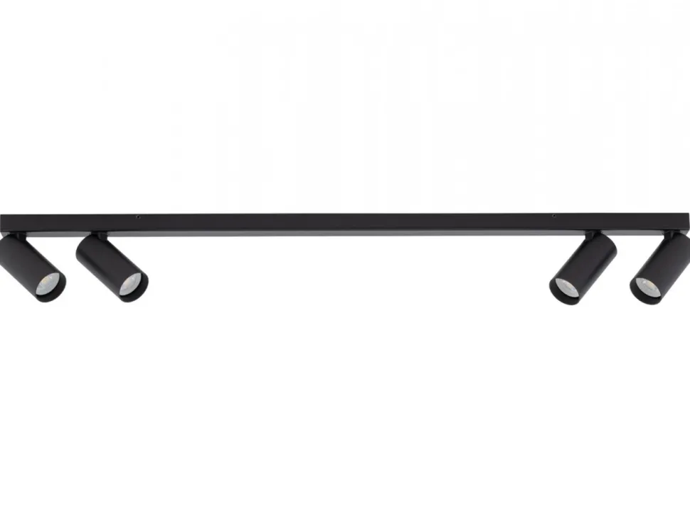 Lampa sufitowa Spot FOURTY czarna 4xGU10