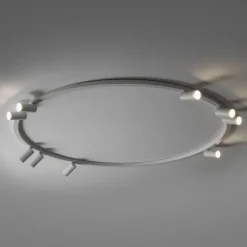 Lampa sufitowa Spot FOURTY ROUND biała 9xGU10