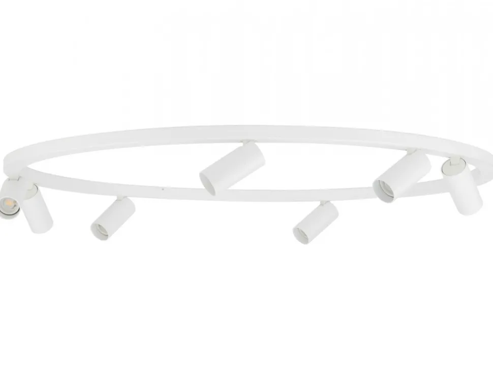 Lampa sufitowa Spot FOURTY ROUND biała 7xGU10