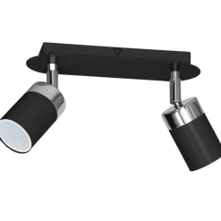 Lampa Sufitowa Spot JOKER Czarny Srebrny 2xGU10