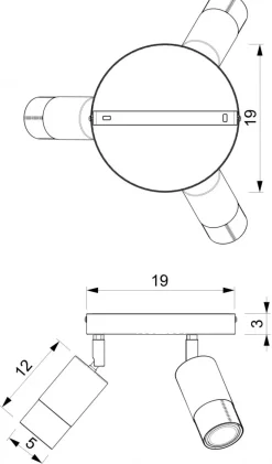 Lampa Sufitowa Spot LINK Beżowy 3xGU10