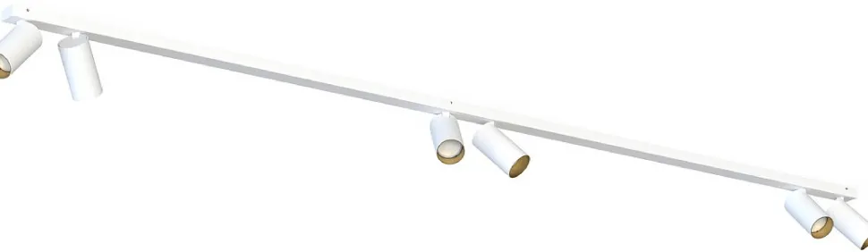 Lampa Sufitowa SPOT MONO Biały Złoty 6xGU10