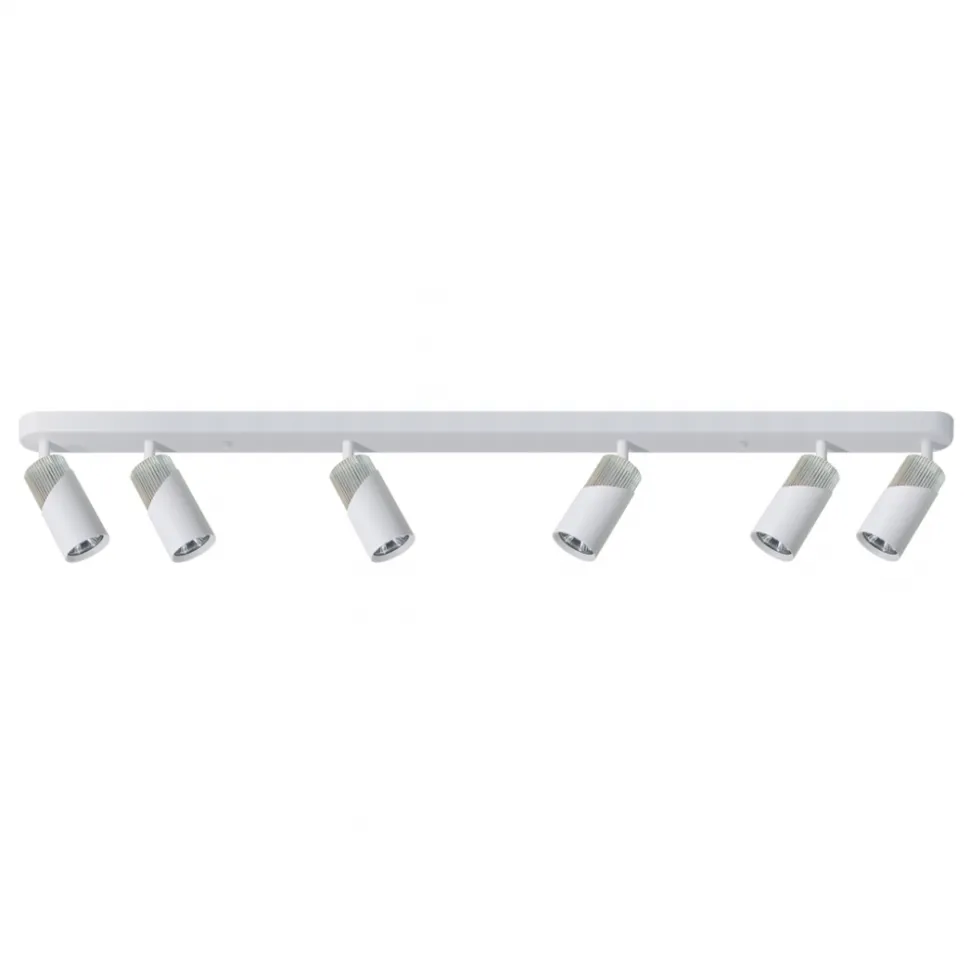 Lampa Sufitowa Spot NEO Biały Srebrny 6xGU10