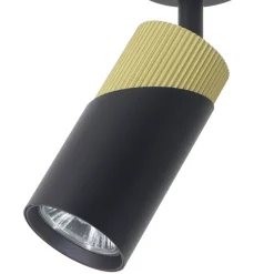 Lampa Sufitowa Spot NEO Czarny Złoty 1xGU10