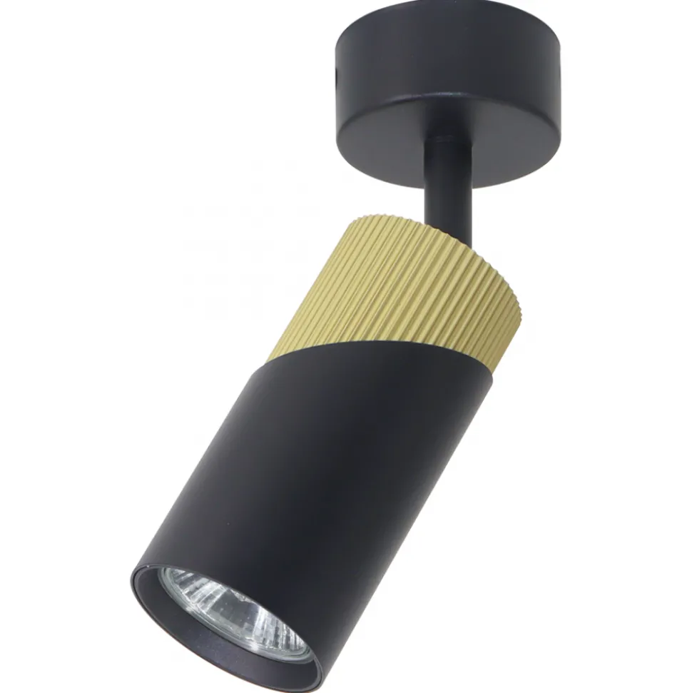 Lampa Sufitowa Spot NEO Czarny Złoty 1xGU10