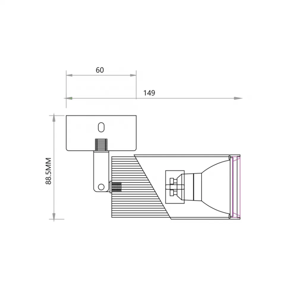 Lampa Sufitowa Spot NEO Czarny Złoty 1xGU10