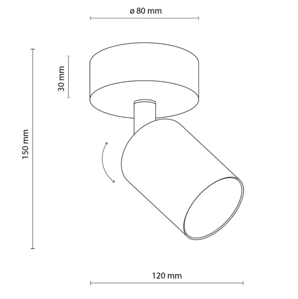 Lampa sufitowa Spot NEX biała 1xGU10