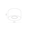 Lampa sufitowa Spot ORION S NEW brązowa 1xGU10