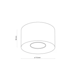 Lampa sufitowa Spot ORION S NEW brązowa 1xGU10