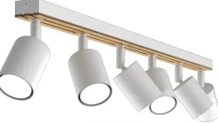 Lampa Sufitowa Spot TERRA Biały Brązowy 6xGU10