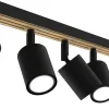 Lampa Sufitowa Spot TERRA Czarny Brązowy 6xGU10