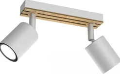 Lampa Sufitowa Spot TERRA Biały Brązowy 2xGU10