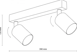 Lampa Sufitowa SPOT TOP Biały 2xGU10