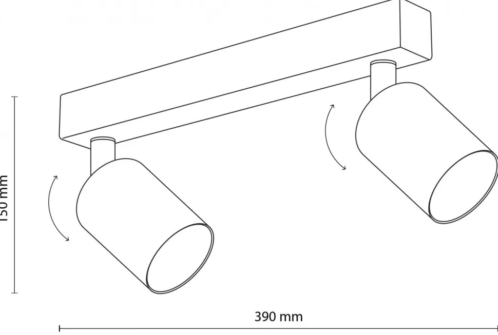 Lampa Sufitowa SPOT TOP Biały 2xGU10