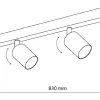 Lampa Sufitowa SPOT TOP Czarny Złoty 4xGU10