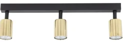 Lampa Sufitowa SPOT TOP Czarny Złoty 3xGU10