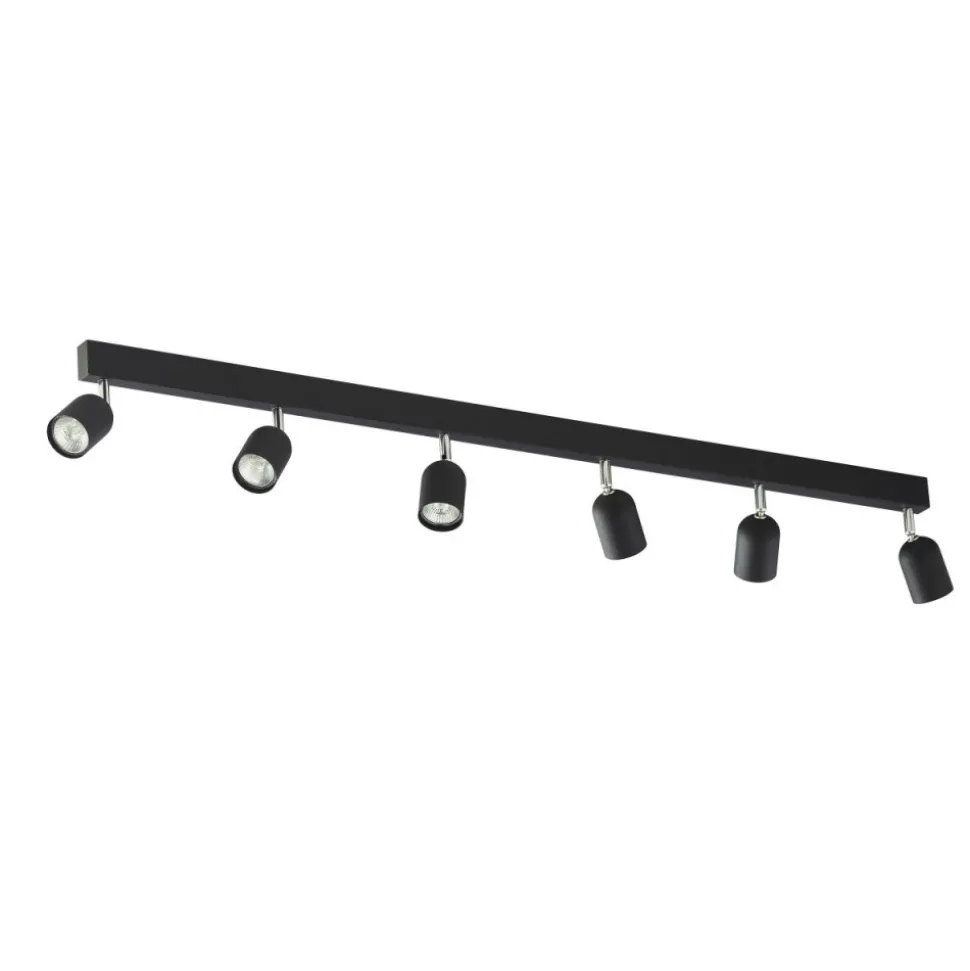 Lampa sufitowa Spot TOP czarna 6xGU10