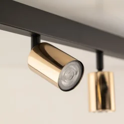 Lampa Sufitowa SPOT TOP Czarny Złoty 6xGU10