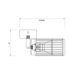 Lampa Sufitowa Spot VERTICAL Biały Metalowy Klosz 1xGU10