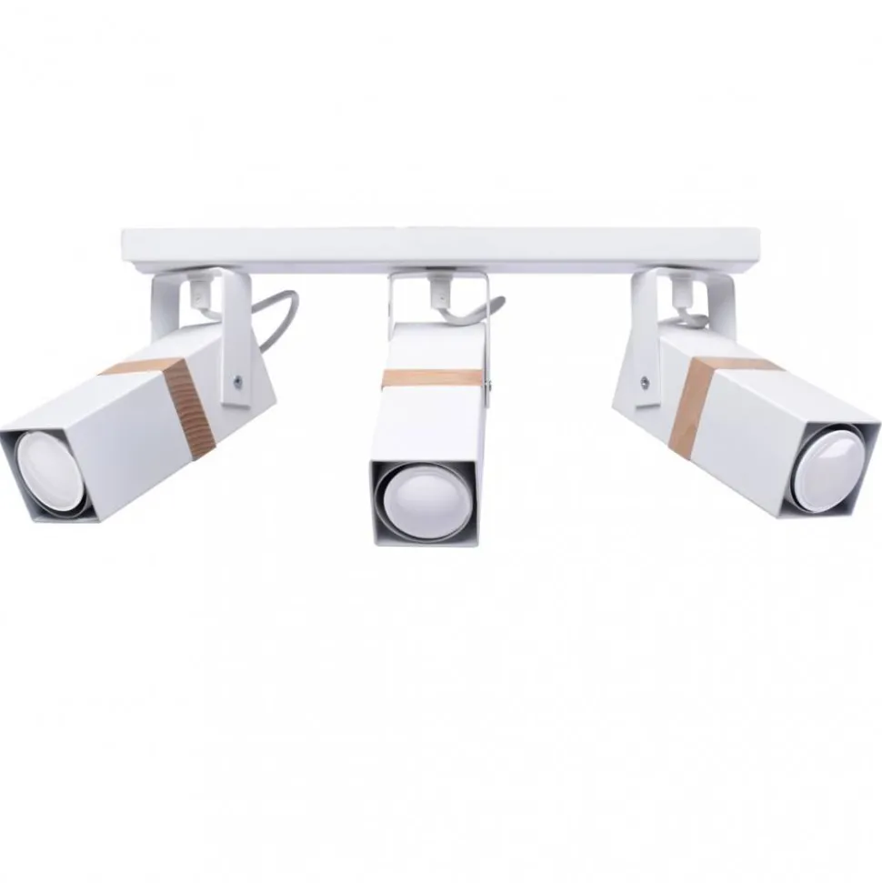 Lampa sufitowa Spot VIDAR Biały Brązowy 3xGU10