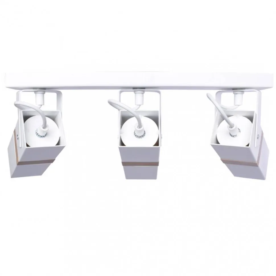 Lampa sufitowa Spot VIDAR Biały Brązowy 3xGU10