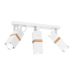 Lampa sufitowa Spot VIDAR Biały Brązowy 3xGU10