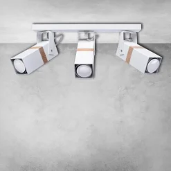 Lampa sufitowa Spot VIDAR Biały Brązowy 3xGU10