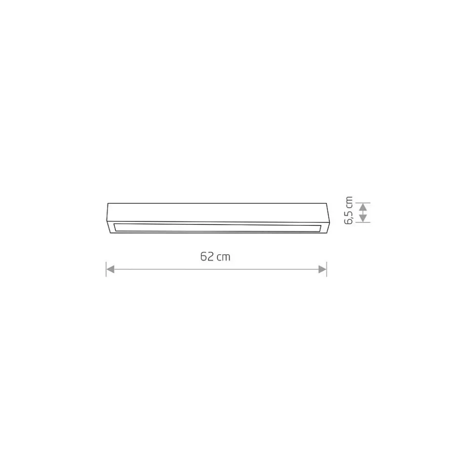 Lampa Sufitowa STRAIGHT Grafitowy 1xT8 11W LED 3000K 62cm